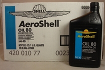 Aeroshell 80 Oil SAE J-1966-MIL-L-6082-1 Quart