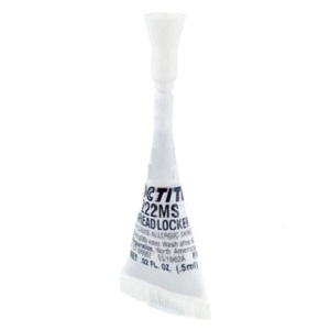 LOCTITE 222MS LOW STRENGTH THREADLOCKER known as Loctite(R) 222MS Threadlocker 22205, 0.5 mL capsule