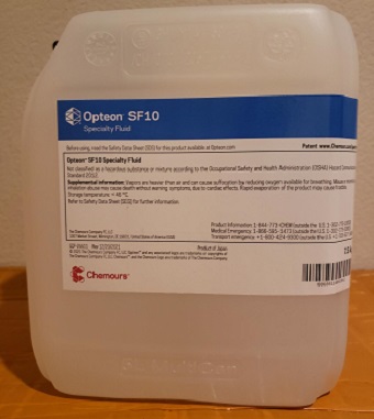 Opteon SF10 Specialty Heat Transfer Fluid 7.5 Kg Bottle