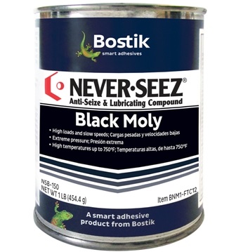 Bostik Never-Seez NSB-35B Black Moly 35 LB Pail